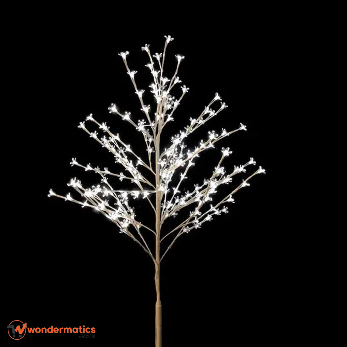 Decorative LED floral floor lamp with soft warm glow