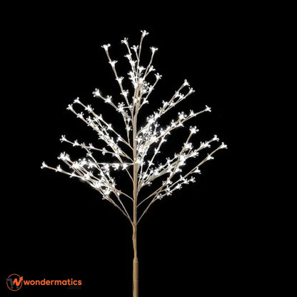 Decorative LED floral floor lamp with soft warm glow