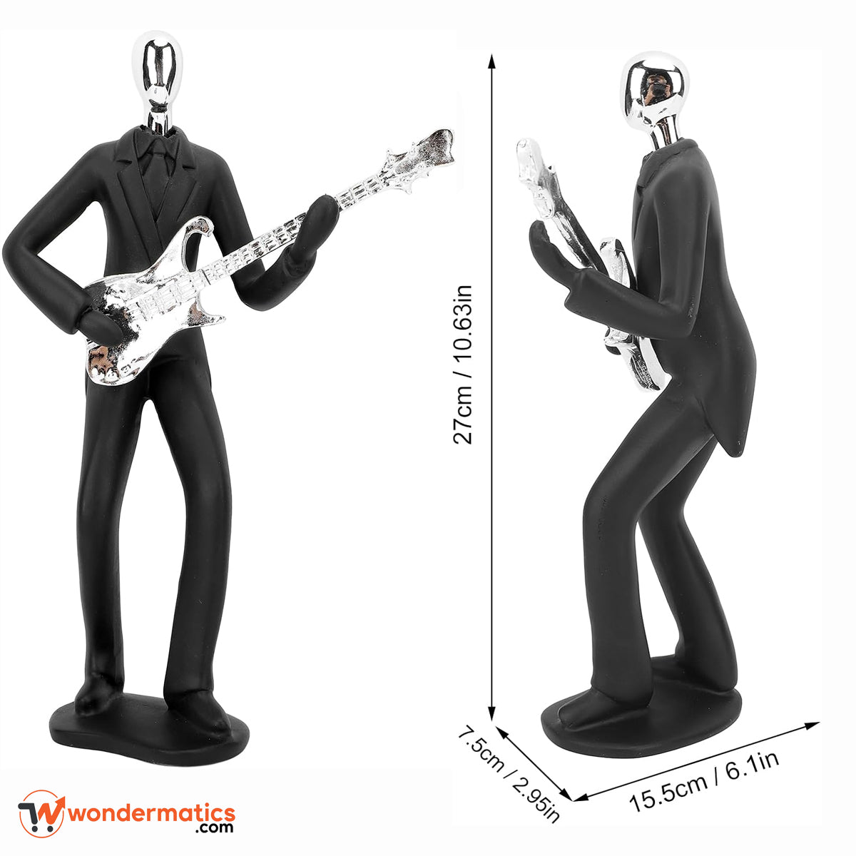 Decorative resin figurine for modern home interior styling