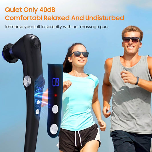 Deep tissue massage gun for back and shoulder pain relief