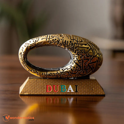 Detailed Museum of the Future miniature for tabletop décor