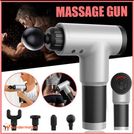 Electric deep tissue body massager gun for shoulder, knee, and muscle relaxation