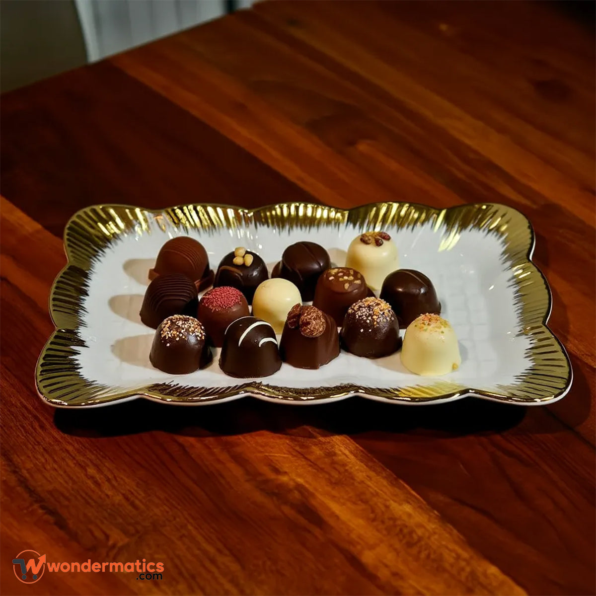 Modern white ceramic platter for snacks, appetizers, and desserts