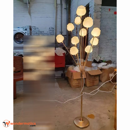 Golden fancy floor lamp for cozy and stylish lighting