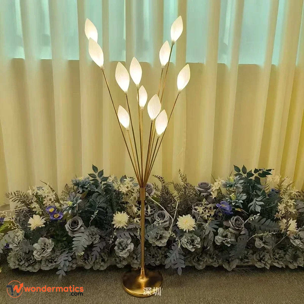 Golden glow fancy floor lamp for modern home décor