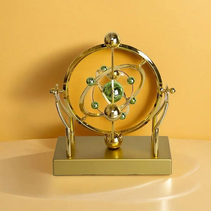 Battery Operated Perpetual Motion Machine – Kinetic Art Sculpture Desk Ornament for Home & Office Decor