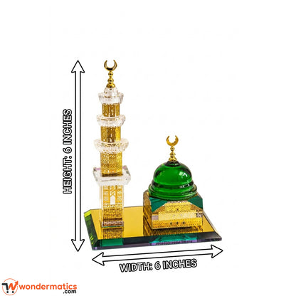 Green Dome and minaret ornament shown for scale at approximately 6 inch height
