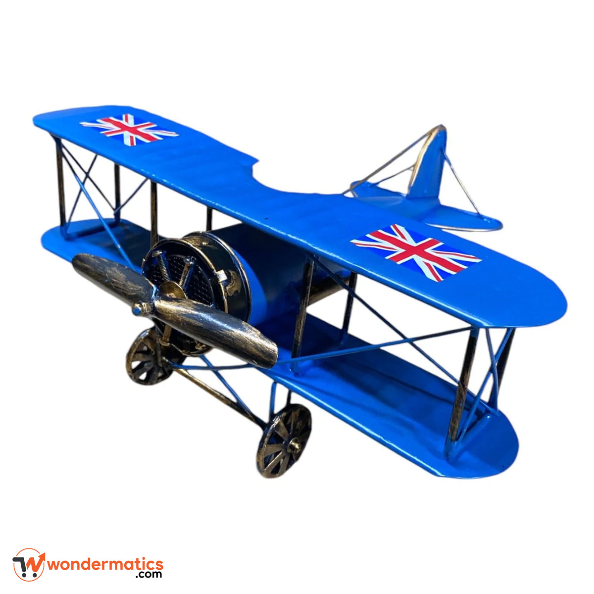 Handmade vintage airplane showpiece metal aircraft collectible decor