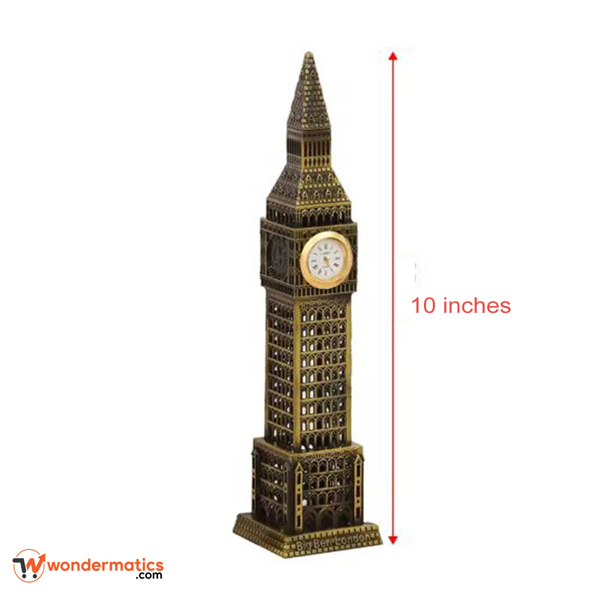 handmade Big Ben miniature statue metal and resin London landmark decor