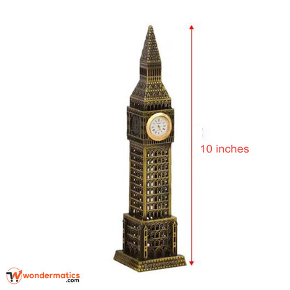 handmade Big Ben miniature statue metal and resin London landmark decor