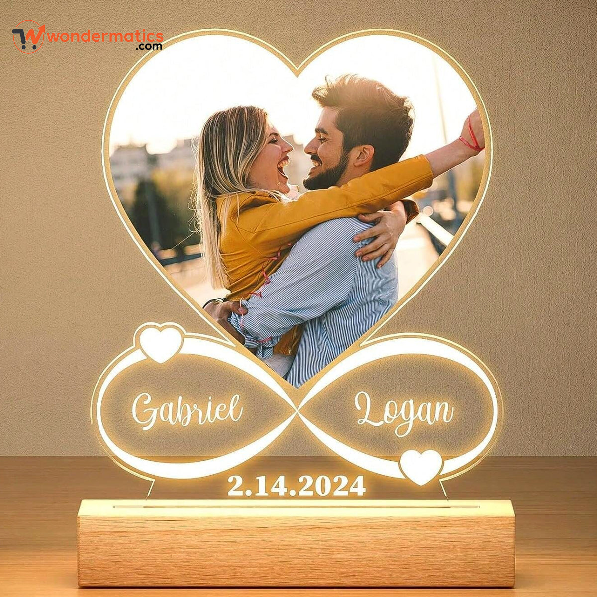 Best Anniversary Gift – Custom Heart Light