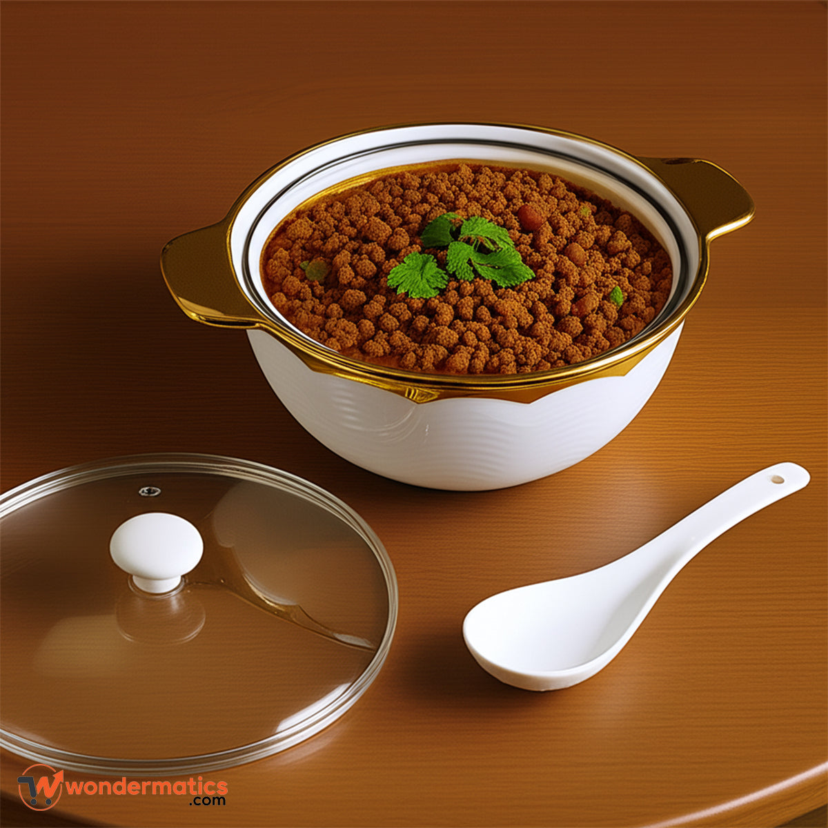 Decorative ceramic serving bowl – durable, heat-resistant and easy to clean