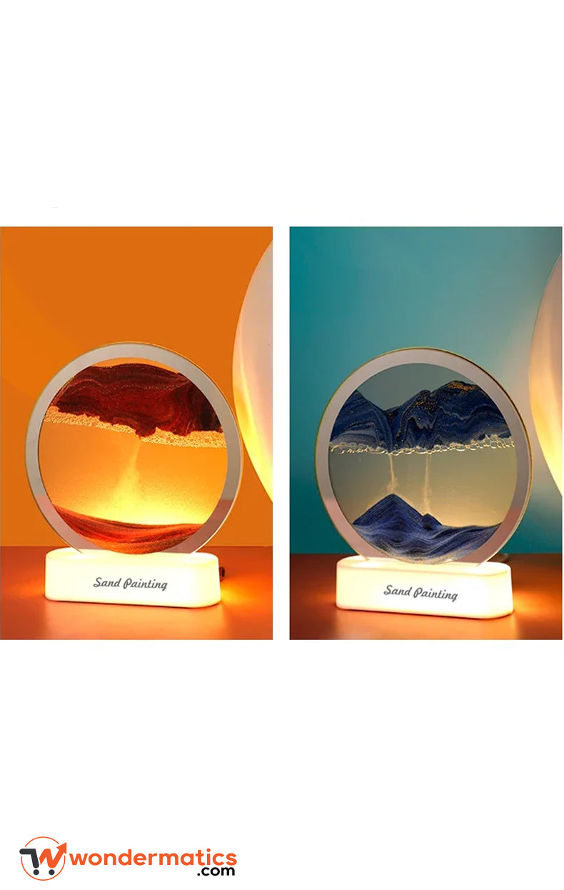 Hourglass light ideal for home decor