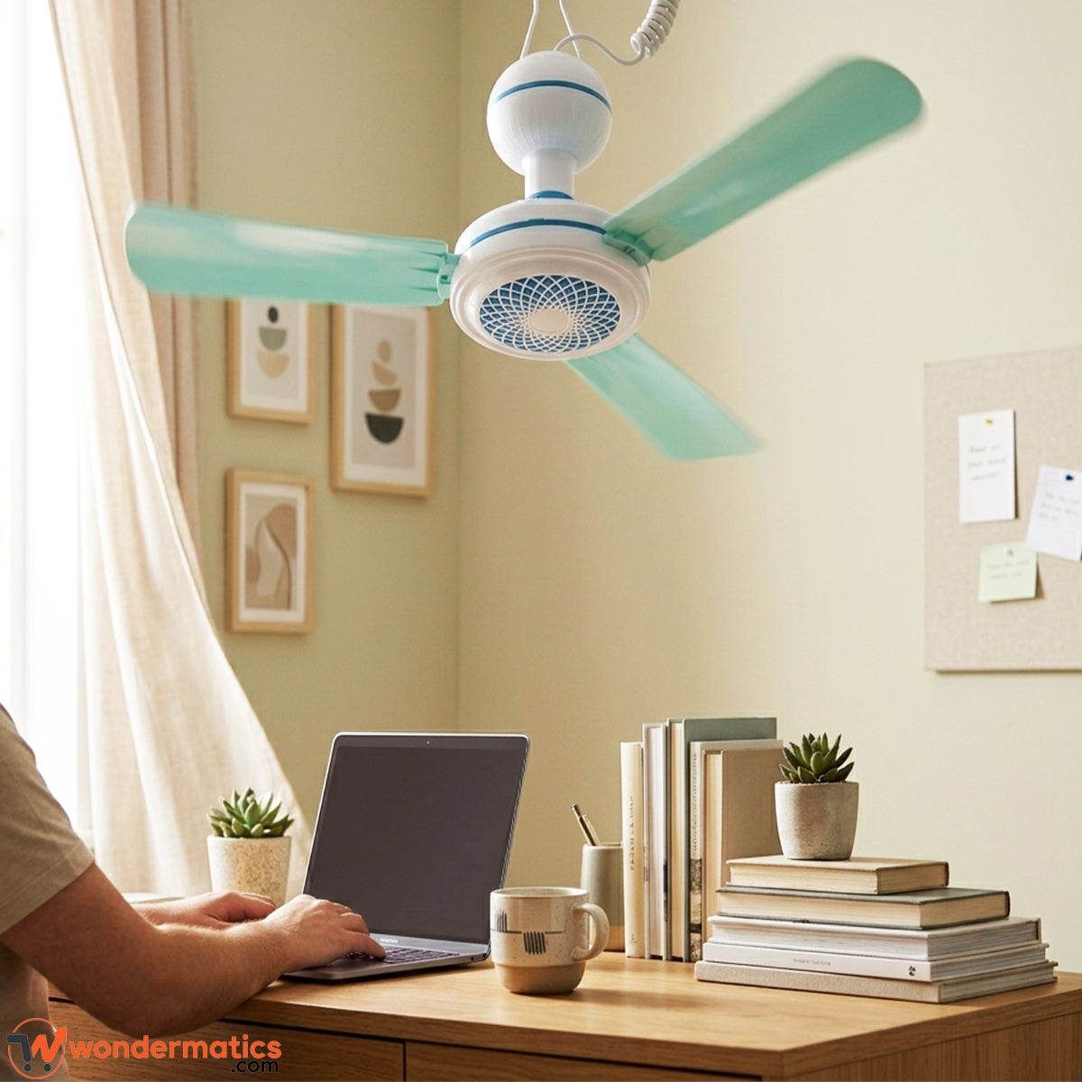  Portable hook fan hanging in room  for cool air Pakistan