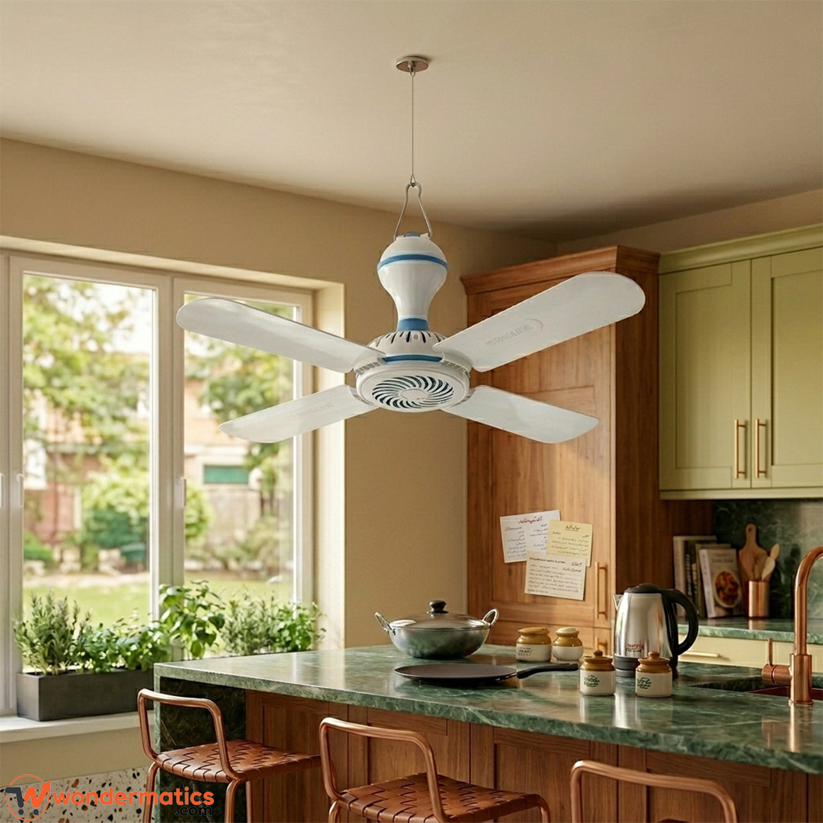 Portable hook fan hanging living room 