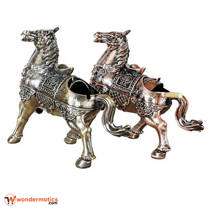 Vintage style horse ash holder made from strong alloy metal