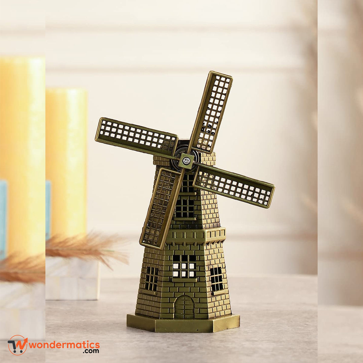 Intricate Holland windmill miniature for tabletop décor