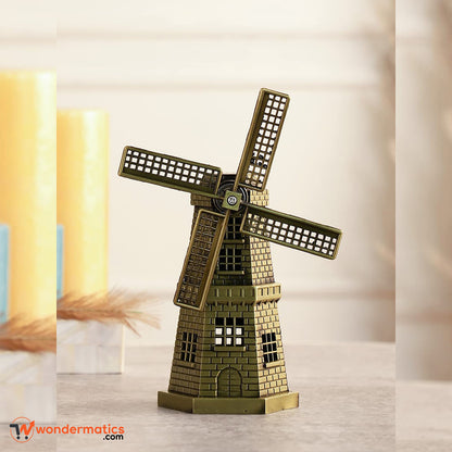 Intricate Holland windmill miniature for tabletop décor