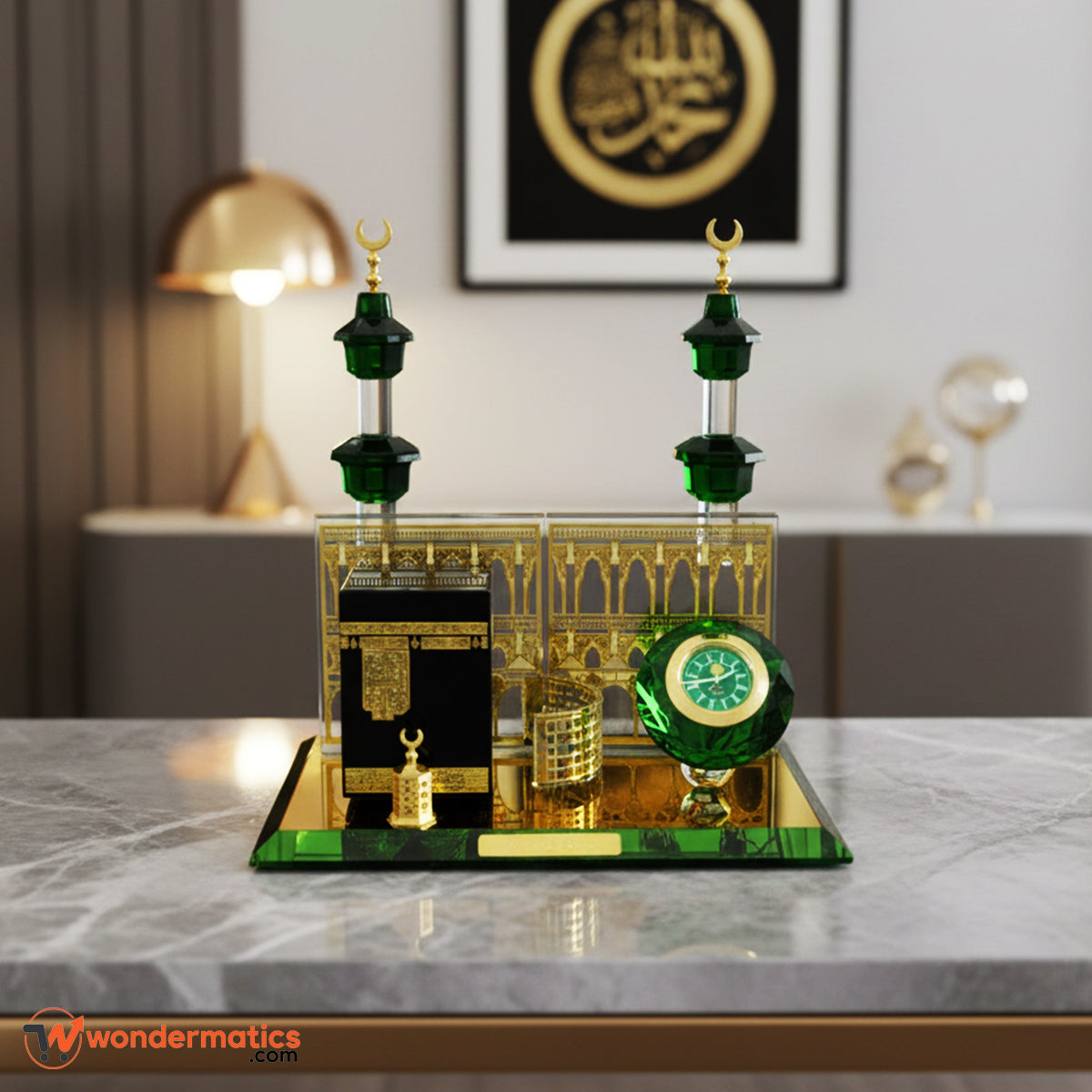 Islamic gift Kaaba clock model Makkah souvenir for home and office