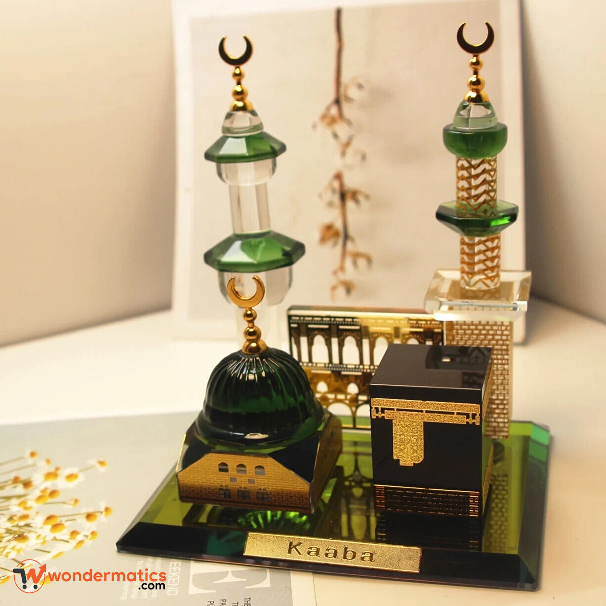 Islamic gift set featuring Kaaba and Madina mosque replica