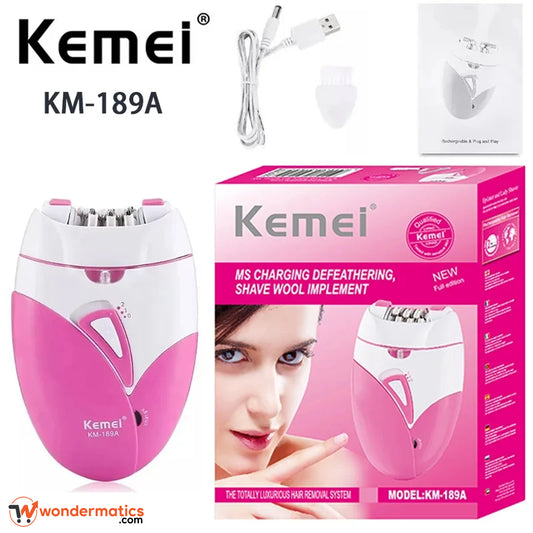 Kemei 189A rechargeable epilator for ladies