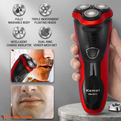 Pop-up trimmer of the Kemei KM-9013 shaver for sideburns and mustaches