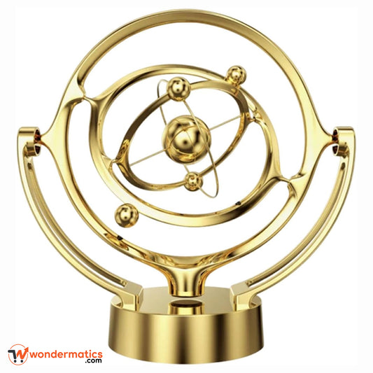 Modern kinetic sculpture showcasing soothing rotation