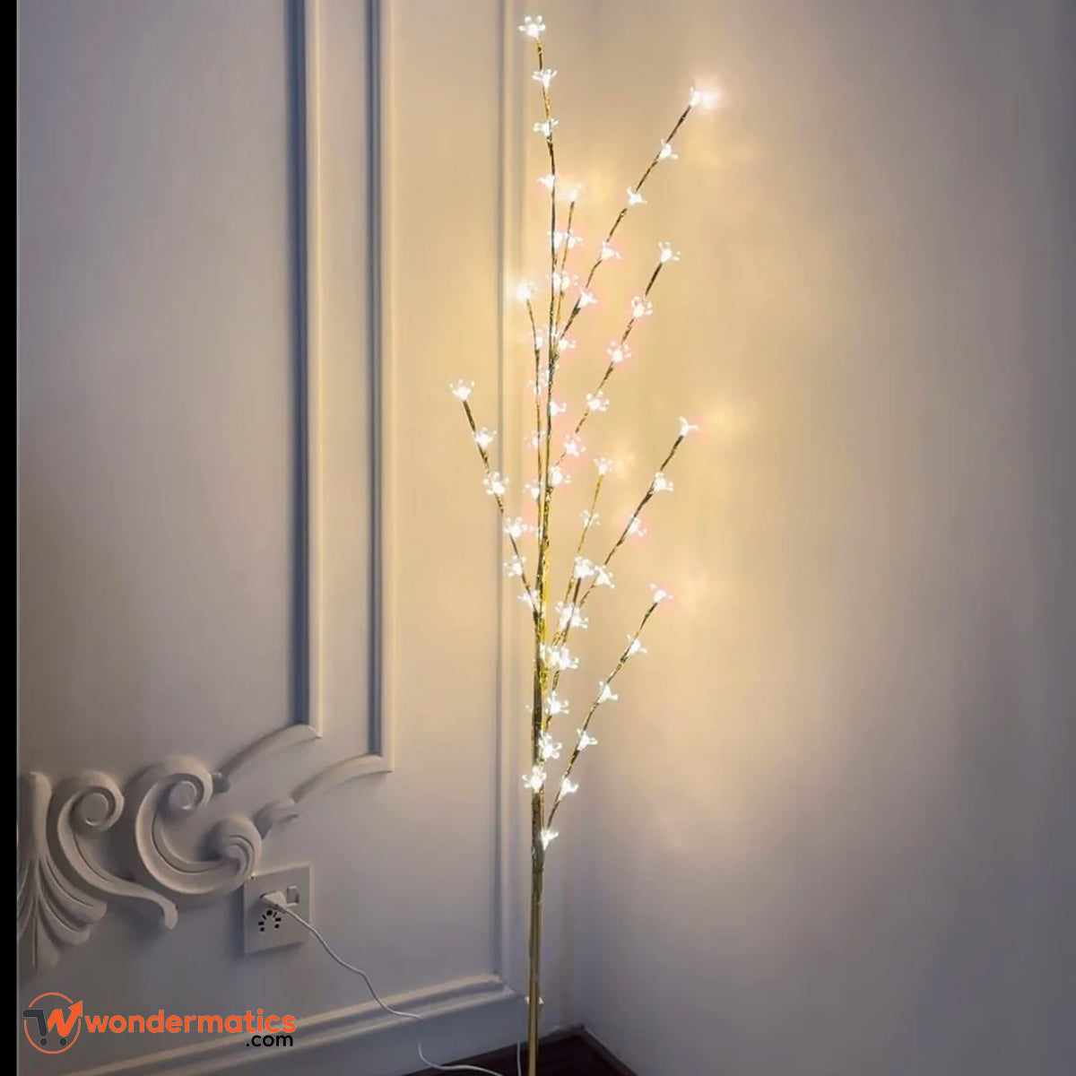 LED blossom tree floor lamp for stylish interior decoration