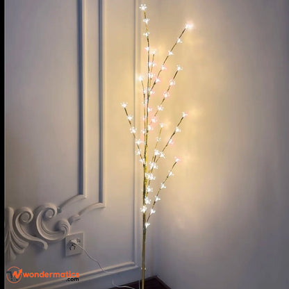 LED blossom tree floor lamp for stylish interior decoration
