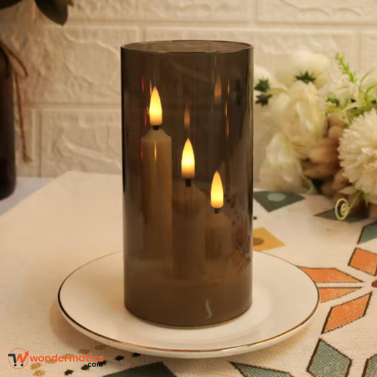 Safe and Stylish LED Flameless Candles for Indoor Decoration