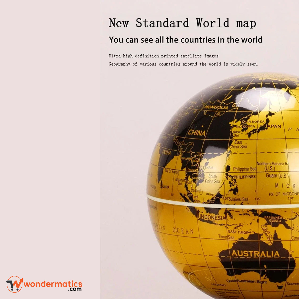 Levitating World Globe – Floating Earth Decoration for Office and Home Interior