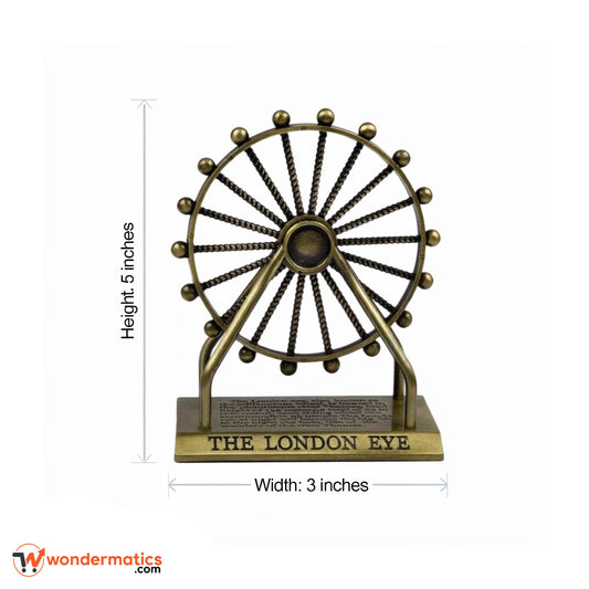 Elegant miniature London Eye Ferris wheel for office desk decoration