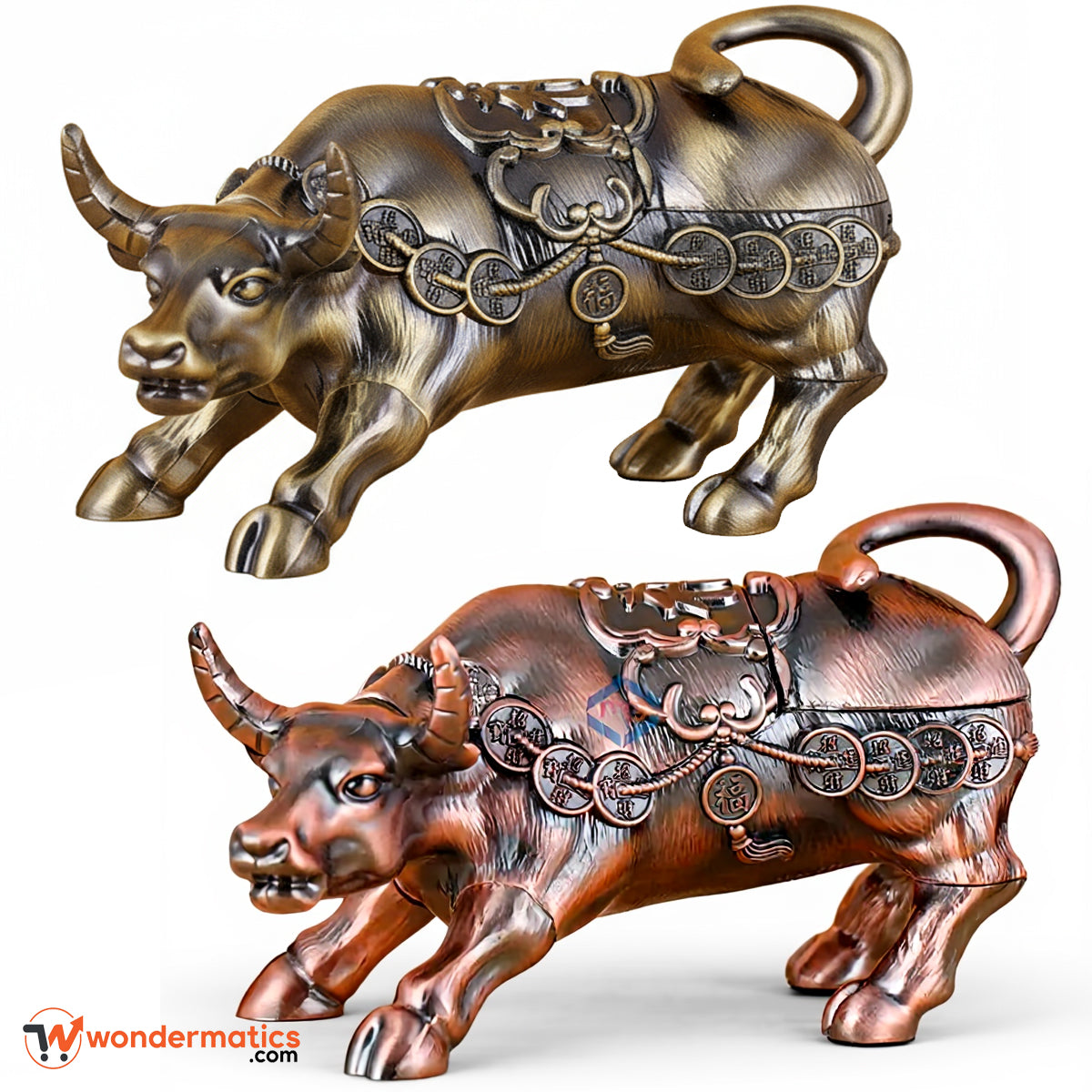 Luxury bull zinc alloy ashtray for stylish home and office décor