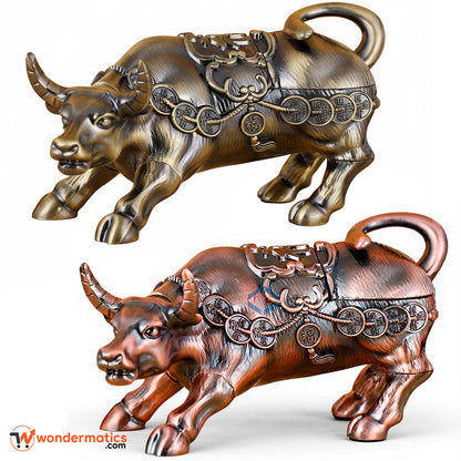 Luxury bull zinc alloy ashtray for stylish home and office décor