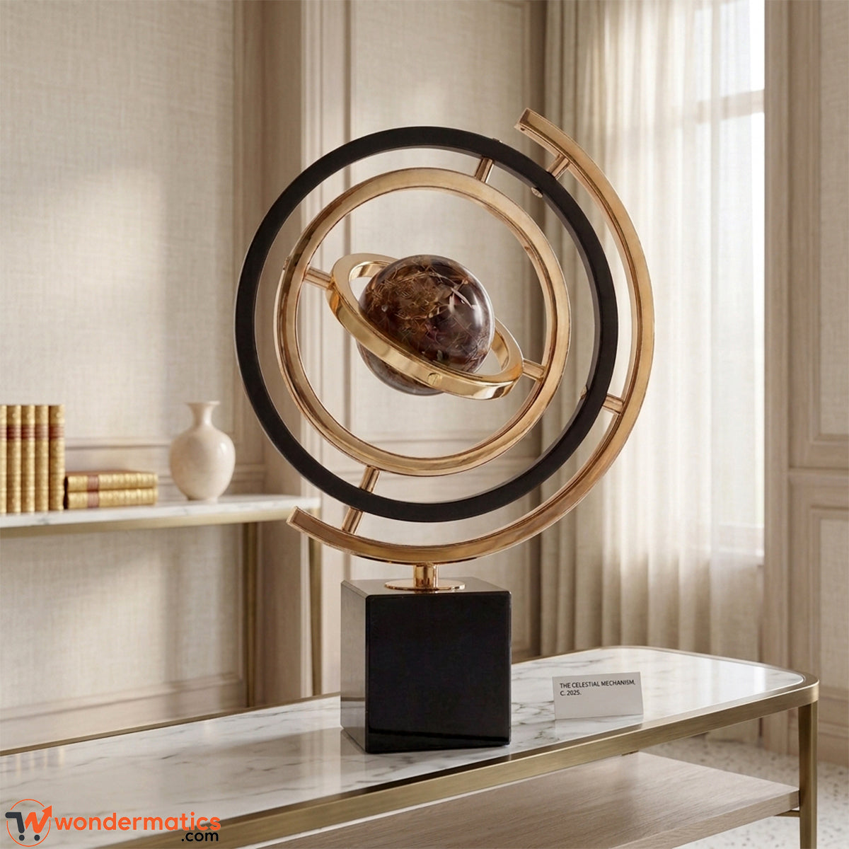 luxury golden black desk decor for home and office 