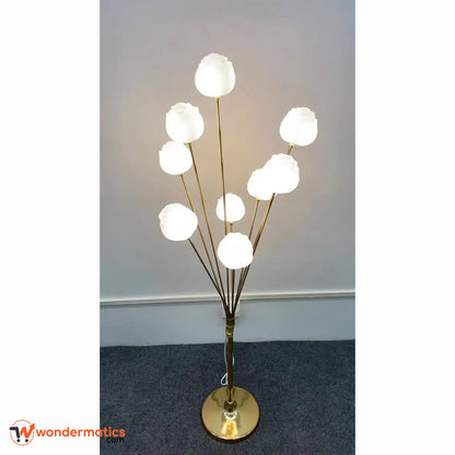 Luxury golden lamp for floor perfect for modern interiors