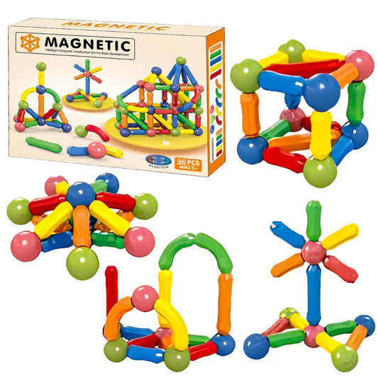 36PCS Magnetic Building Blocks – Fun & Educational STEM Toy for Kids