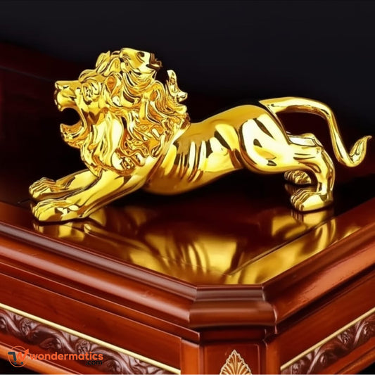 Majestic Lion Statue – Luxury Animal Figurine for Home and Office Decor