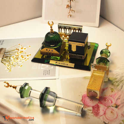 Islamic souvenir from Makkah and Madina – crystal replica set