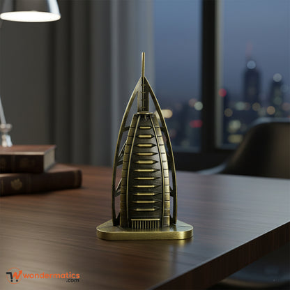 metal burj al arab model decor miniature