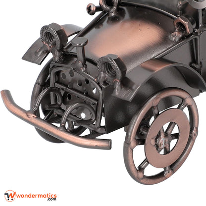 Decorative vintage car model for office and living room shelves