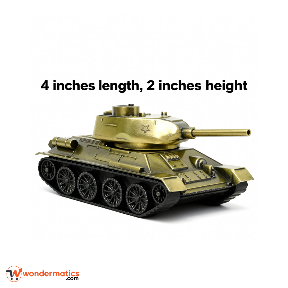 small metal t34 tank model military collectible display piece