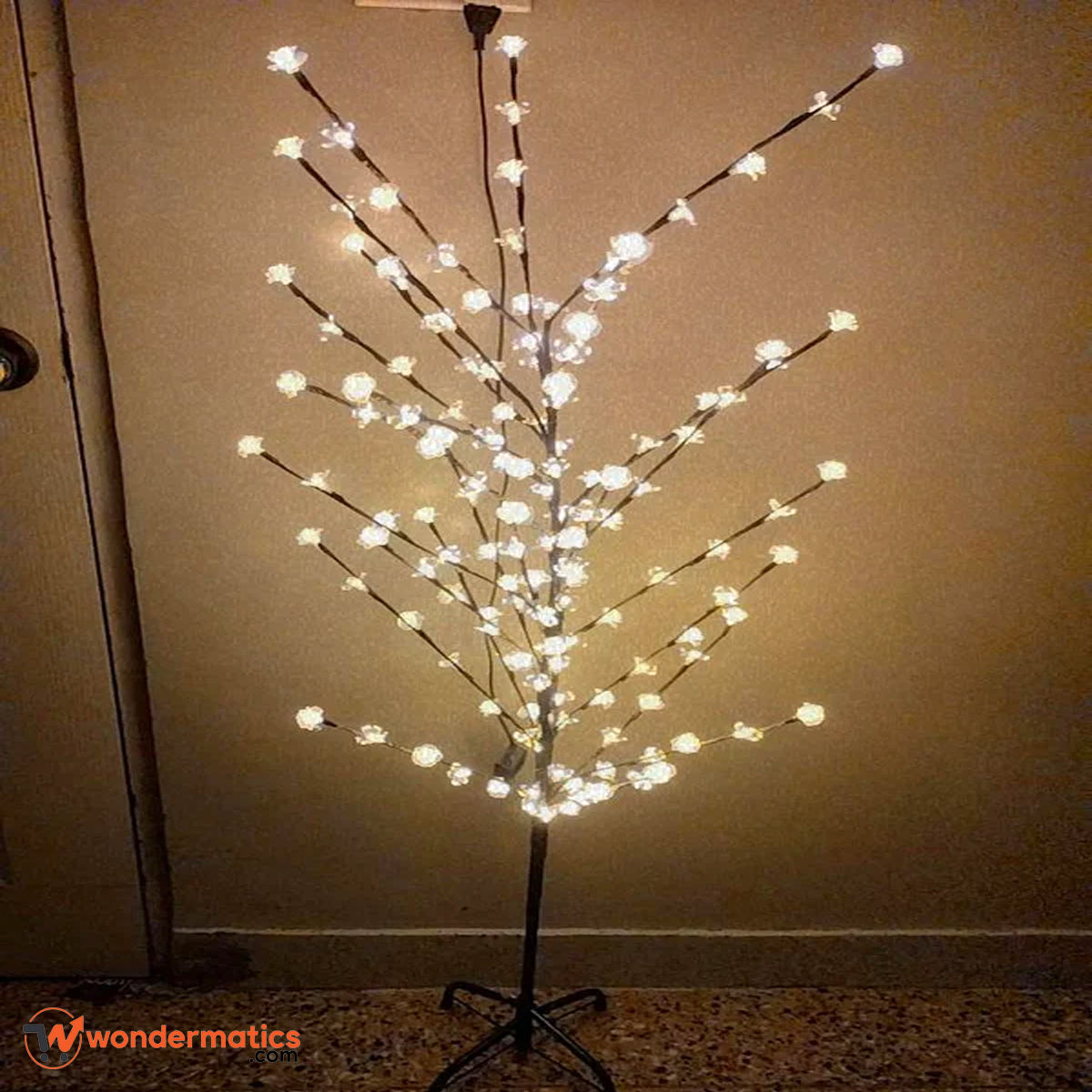 Modern cherry blossom floor lamp for aesthetic home lighting