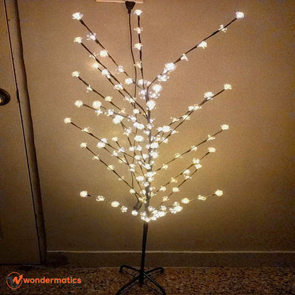 Modern cherry blossom floor lamp for aesthetic home lighting