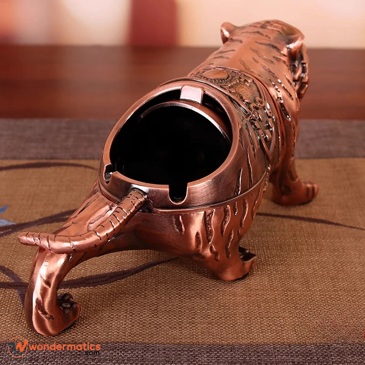 Modern resin and metal tiger container – luxury decorative organizer for home