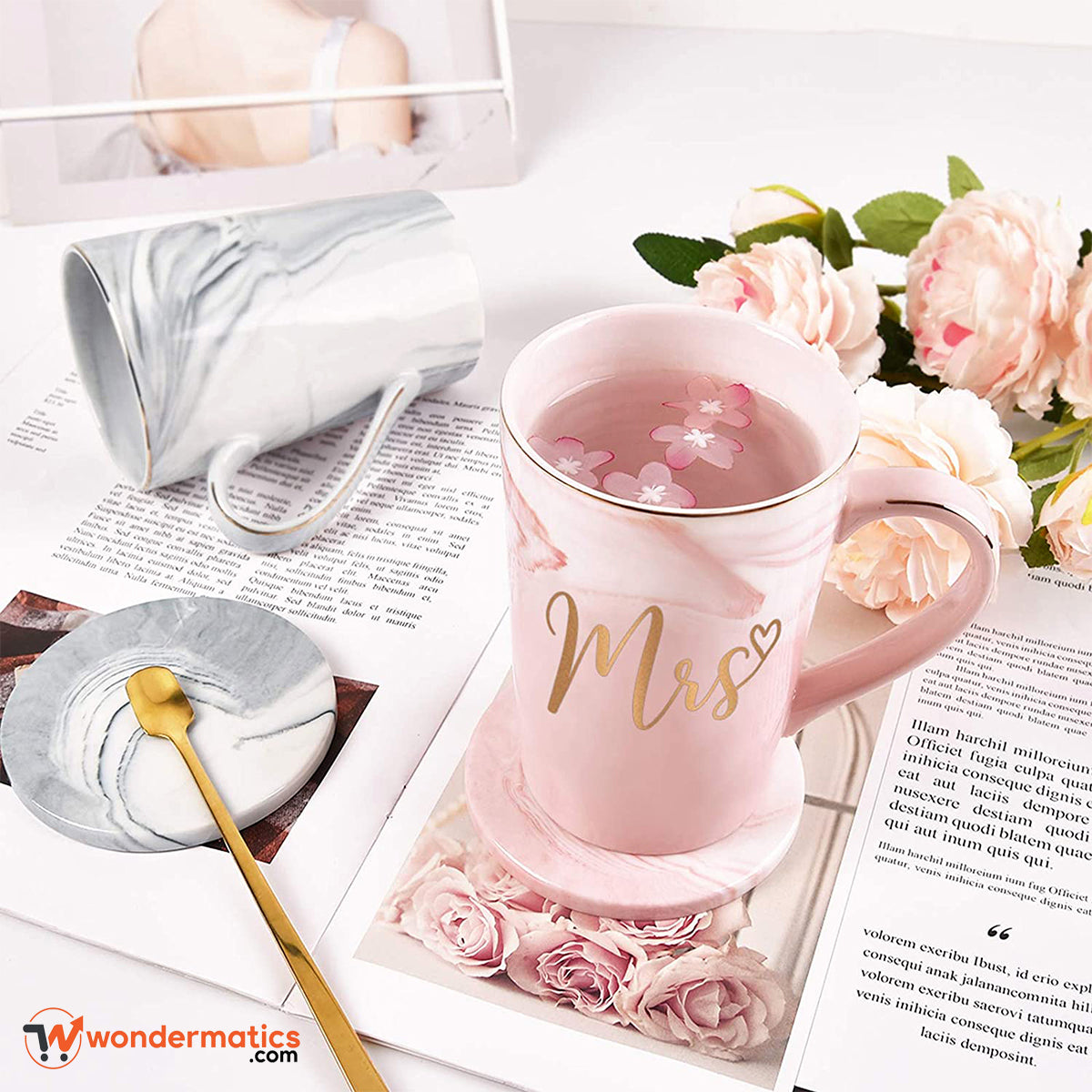Romantic gift mugs for wedding and anniversary
