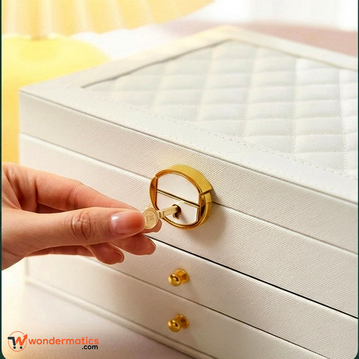 Multi layer jewelry box storing bracelets rings and earrings available with free delivery in Pakistan