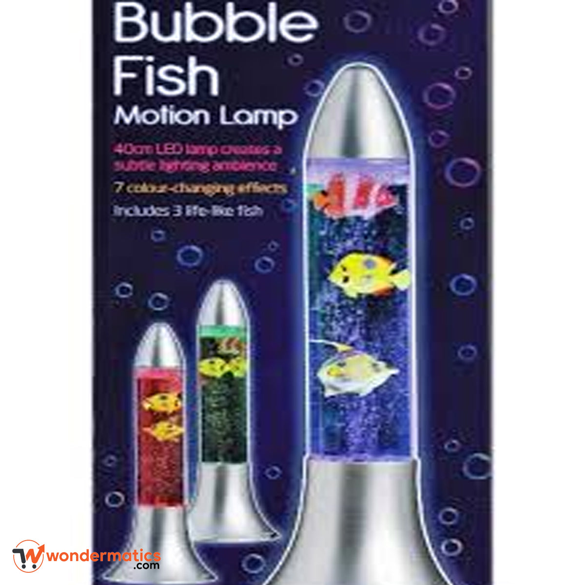Multicolor LED rocket bubble fish lamp perfect for kids night light
