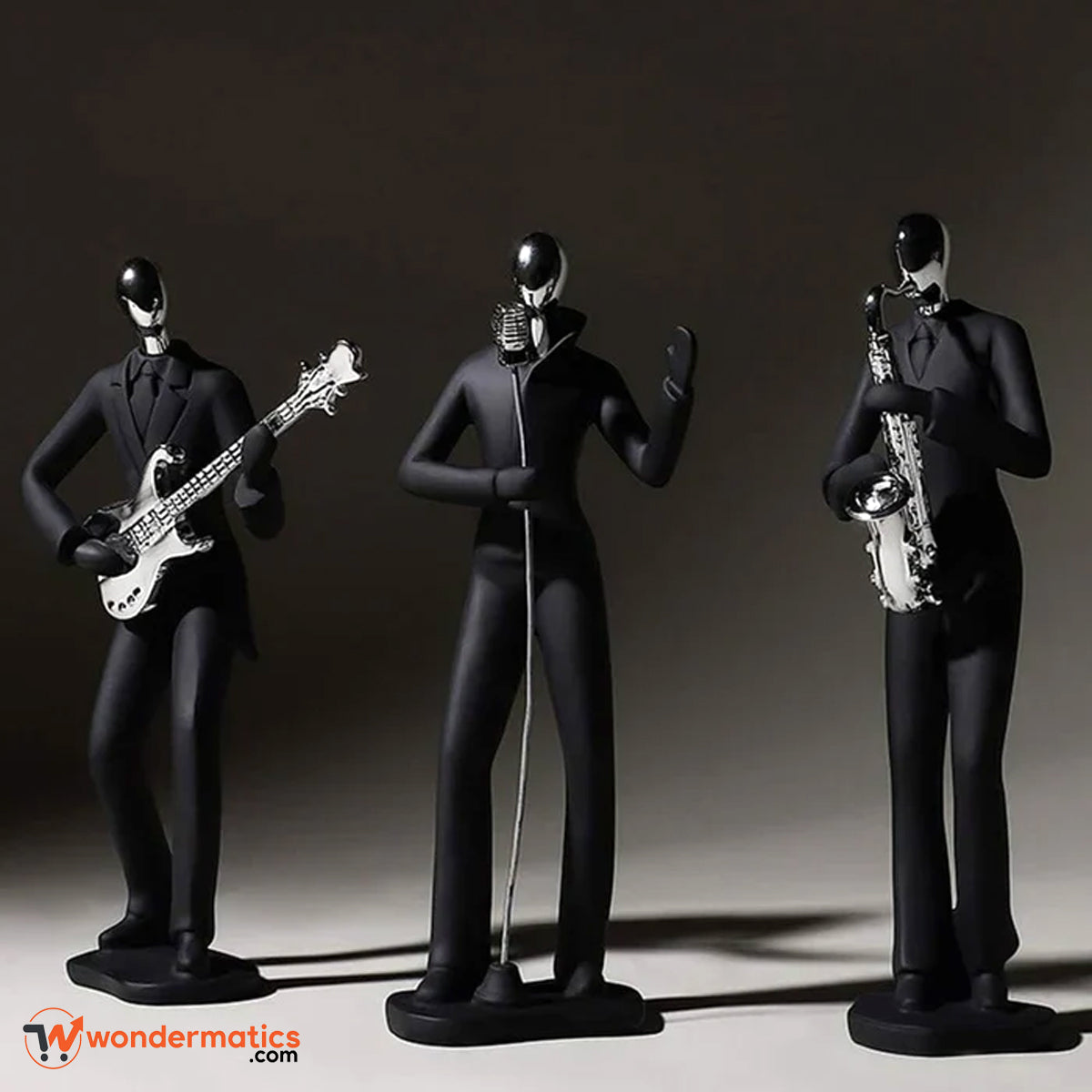 Musician and sportsman resin sculpture decorative art piece