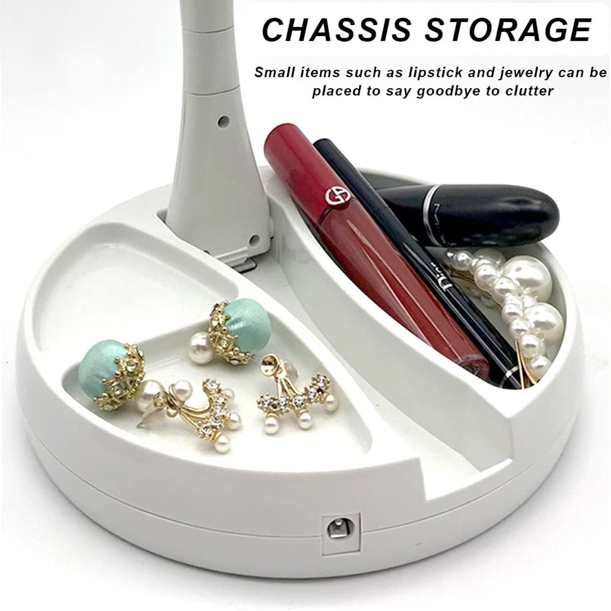 Compact foldable mirror ideal for travel and small spaces
